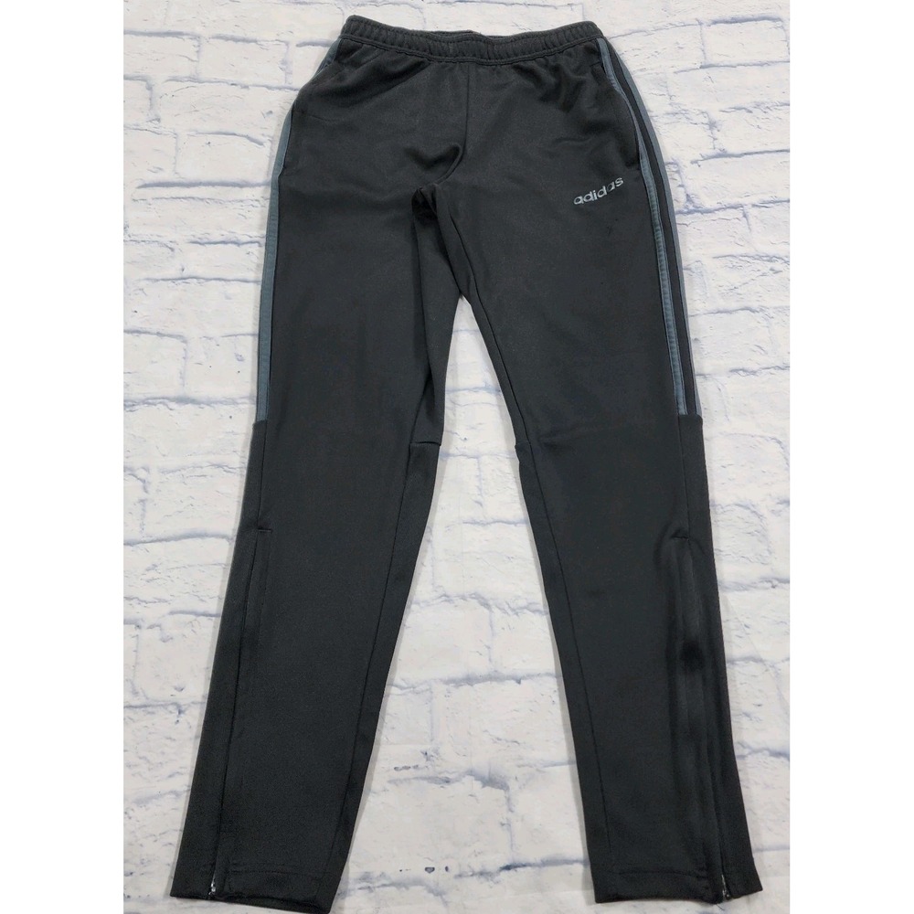 Adidas MENS SIZE S Sereno Climalite DY7982 Black Slim Ankle Zip Track Pants